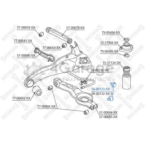 STELLOX 5600133SX Тяга / стойка стабилизатор