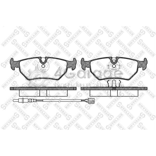 STELLOX 276032BSX Комплект тормозных колодок дисковый тормоз