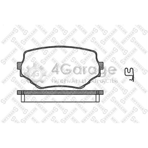 STELLOX 605002SX Комплект тормозных колодок дисковый тормоз