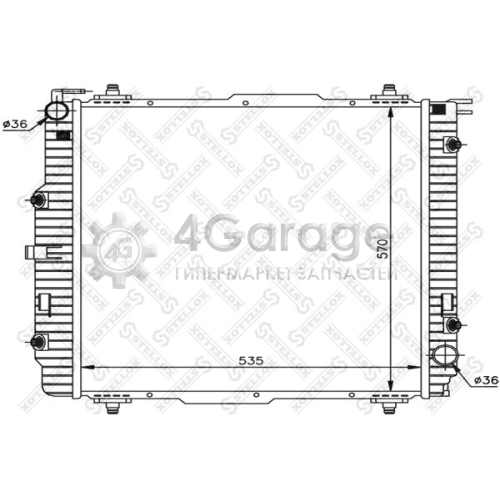 STELLOX 1025881SX Радиатор охлаждение двигателя