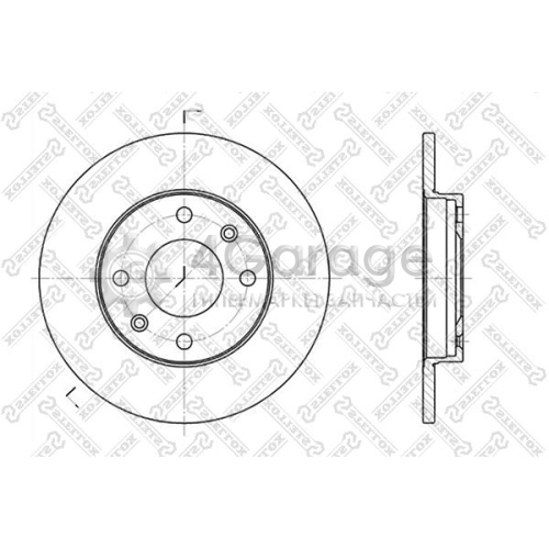 STELLOX 60209910SX Тормозной диск