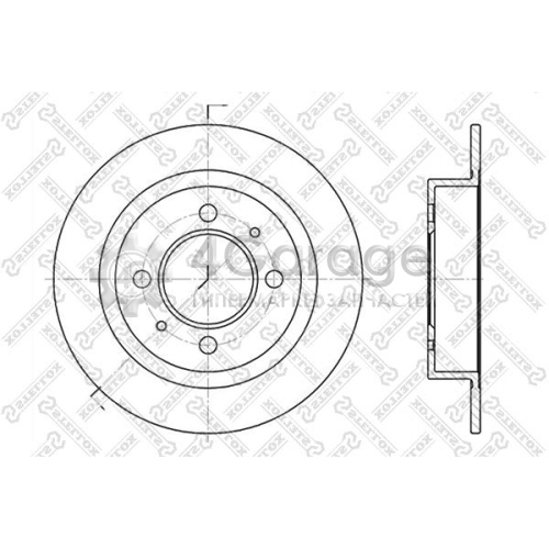 STELLOX 60202246SX Тормозной диск