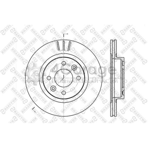 STELLOX 60203922VSX Тормозной диск