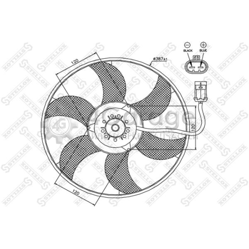 STELLOX 2999308SX Вентилятор охлаждение двигателя