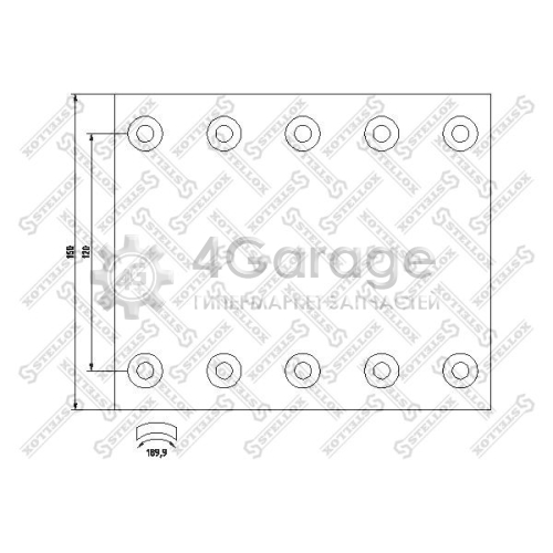 STELLOX 8501108SX Комплект тормозных башмаков барабанные тормоза