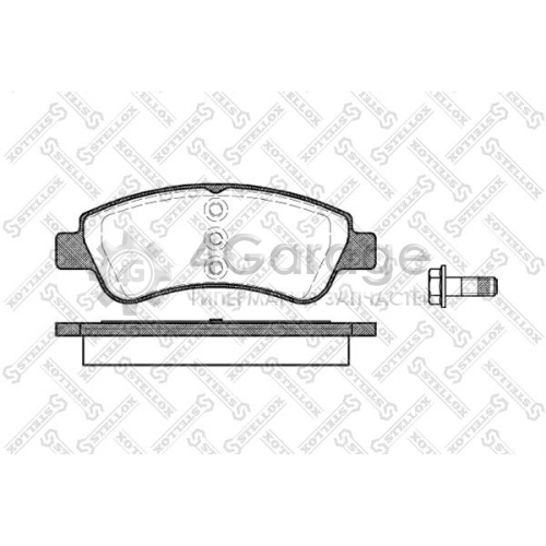 STELLOX 852000BSX Комплект тормозных колодок дисковый тормоз