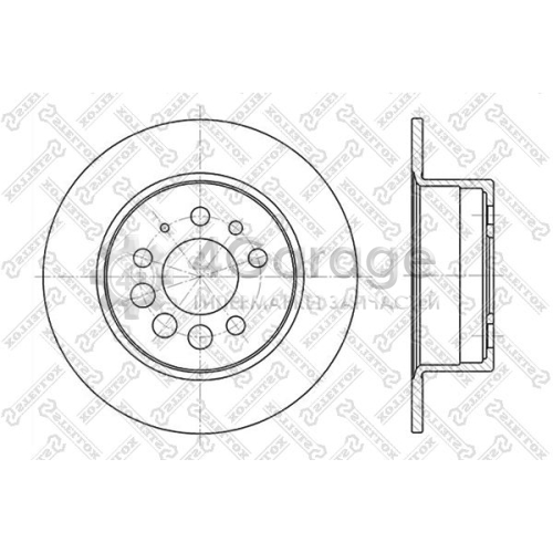 STELLOX 60204807SX Тормозной диск