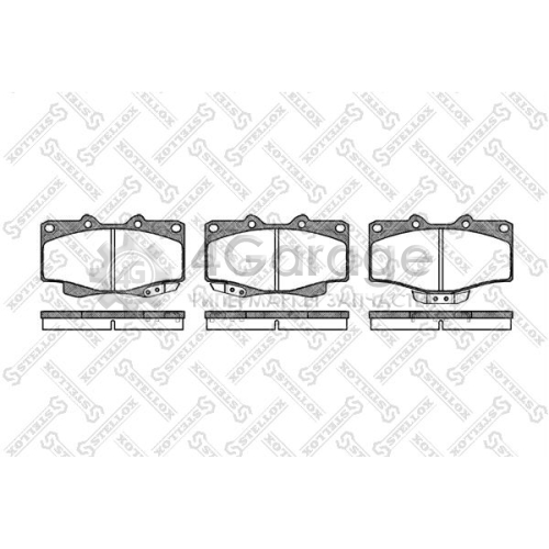 STELLOX 437001BSX Комплект тормозных колодок дисковый тормоз