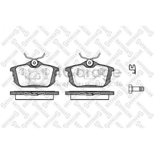 STELLOX 616002BSX Комплект тормозных колодок дисковый тормоз