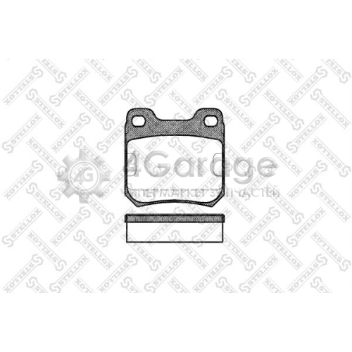 STELLOX 250040SX Комплект тормозных колодок дисковый тормоз