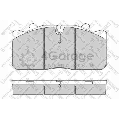 STELLOX 8511416SX Комплект тормозных колодок дисковый тормоз