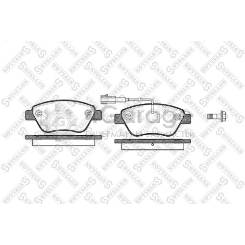 STELLOX 869011SX Комплект тормозных колодок дисковый тормоз