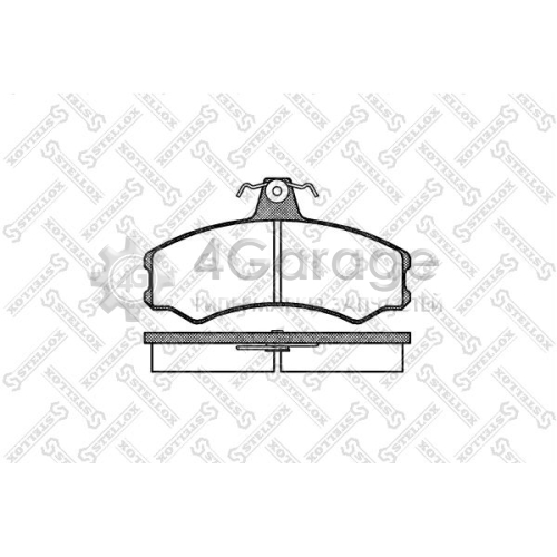 STELLOX 154002SX Комплект тормозных колодок дисковый тормоз