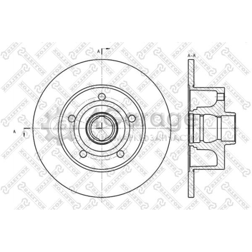 STELLOX 60204757SX Тормозной диск