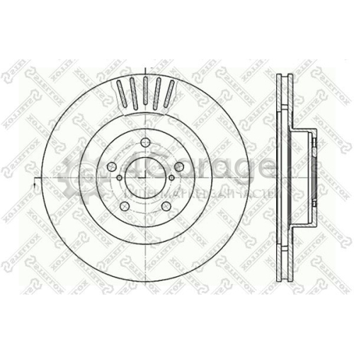 STELLOX 60204412VSX Тормозной диск