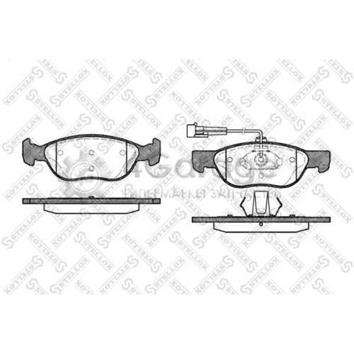 STELLOX 598012BSX Комплект тормозных колодок дисковый тормоз