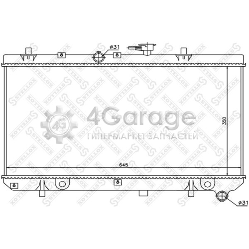 STELLOX 1025469SX Радиатор охлаждение двигателя