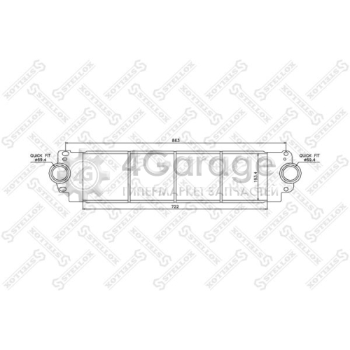 STELLOX 1040078SX Интеркулер