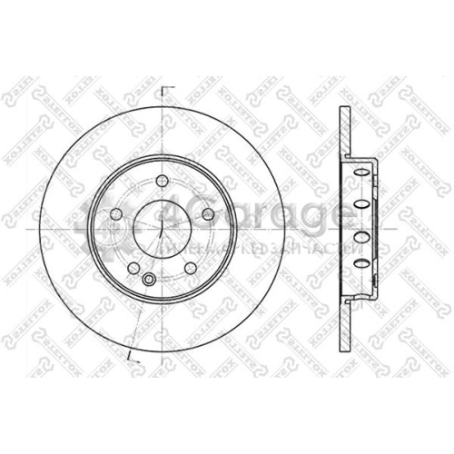 STELLOX 60203316SX Тормозной диск