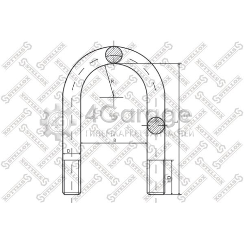 STELLOX 8464616SX Стремянка рессоры