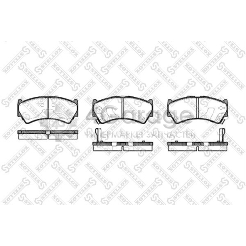 STELLOX 603052BSX Комплект тормозных колодок дисковый тормоз