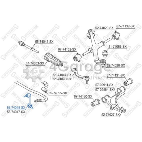 STELLOX 5674048SX Тяга / стойка стабилизатор