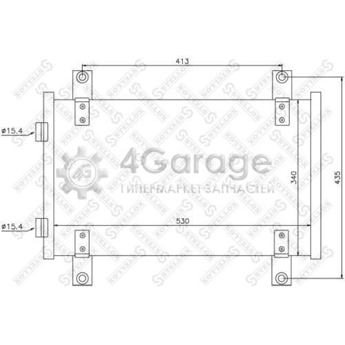 STELLOX 1045560SX Конденсатор кондиционер