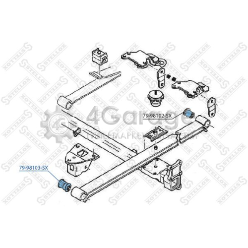 STELLOX 7998103SX Втулка амортизатор