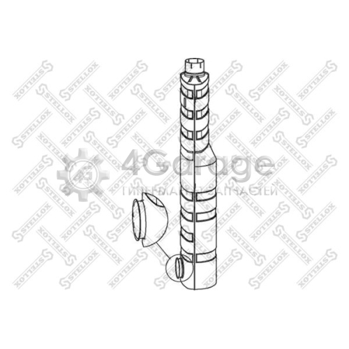 STELLOX 8203076SX Средний / конечный глушитель ОГ