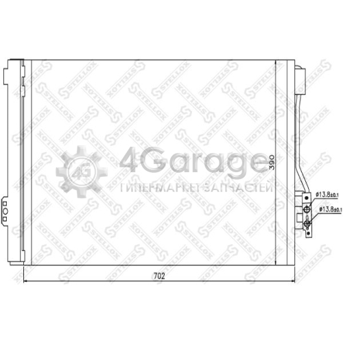 STELLOX 1045132SX Конденсатор кондиционер