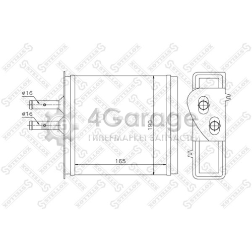 STELLOX 1035007SX Теплообменник отопление салона