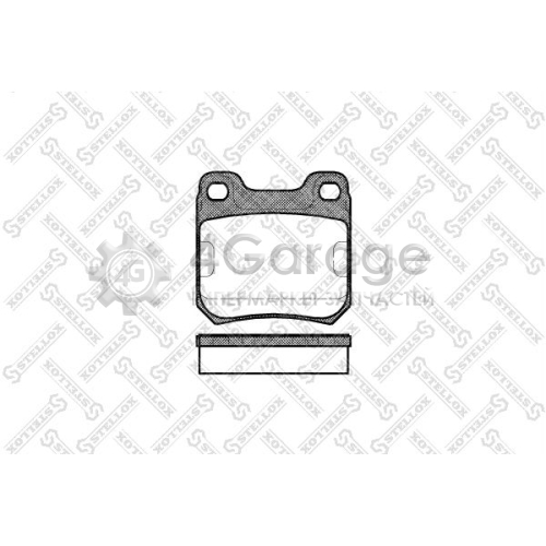 STELLOX 250000SX Комплект тормозных колодок дисковый тормоз