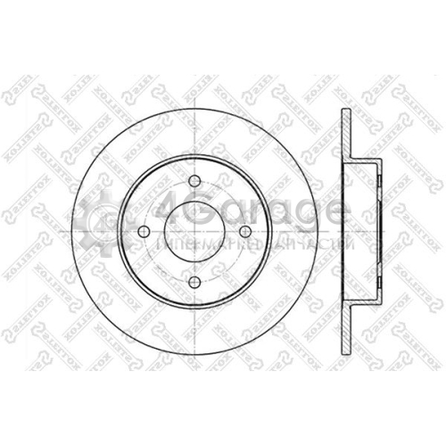 STELLOX 60202252SX Тормозной диск