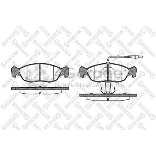 STELLOX 472002BSX Комплект тормозных колодок дисковый тормоз