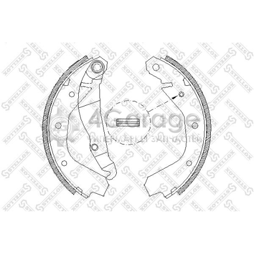 STELLOX 102100SX Комплект тормозных колодок