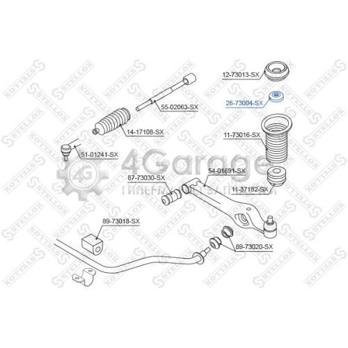 STELLOX 2673004SX Опора стойки амортизатора