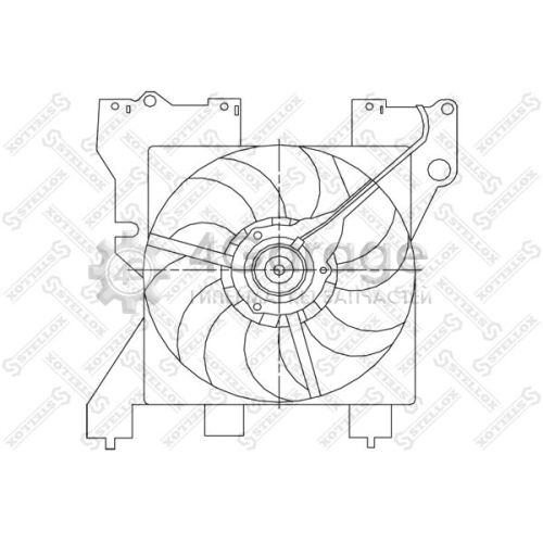 STELLOX 2999350SX Вентилятор охлаждение двигателя