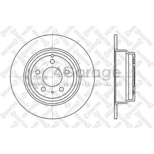 STELLOX 60204833SX Тормозной диск