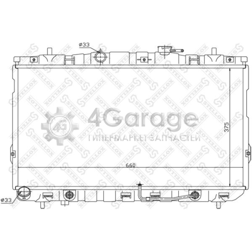 STELLOX 1026601SX Радиатор охлаждение двигателя