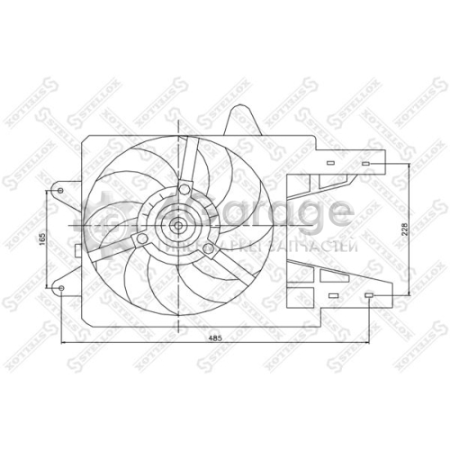 STELLOX 2999295SX Вентилятор охлаждение двигателя