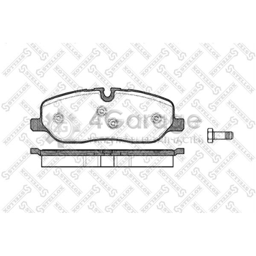 STELLOX 1169000SX Комплект тормозных колодок дисковый тормоз