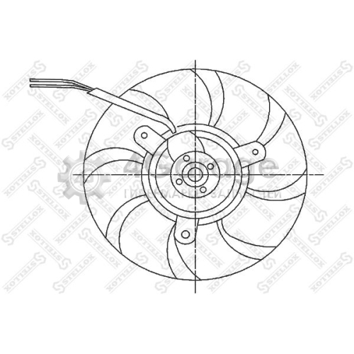 STELLOX 2999243SX Вентилятор охлаждение двигателя