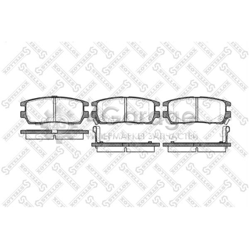 STELLOX 416002BSX Комплект тормозных колодок дисковый тормоз