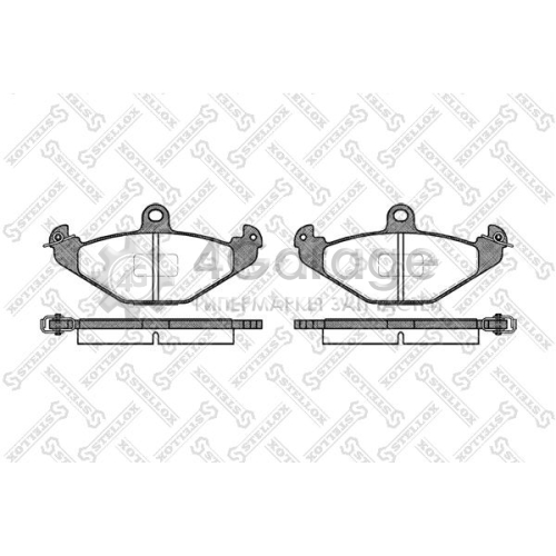 STELLOX 356010SX Комплект тормозных колодок дисковый тормоз