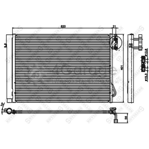 STELLOX 1045073SX Конденсатор кондиционер