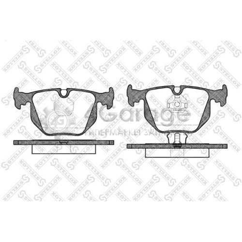 STELLOX 392000BSX Комплект тормозных колодок дисковый тормоз