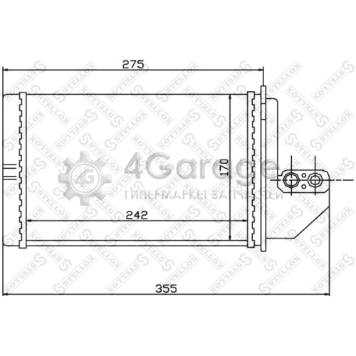 STELLOX 1035138SX Теплообменник отопление салона