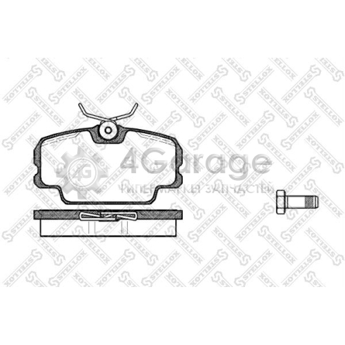 STELLOX 156010SX Комплект тормозных колодок дисковый тормоз