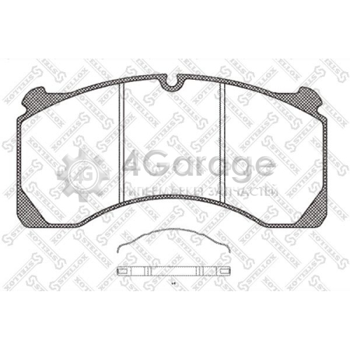 STELLOX 8511422SX Комплект тормозных колодок дисковый тормоз