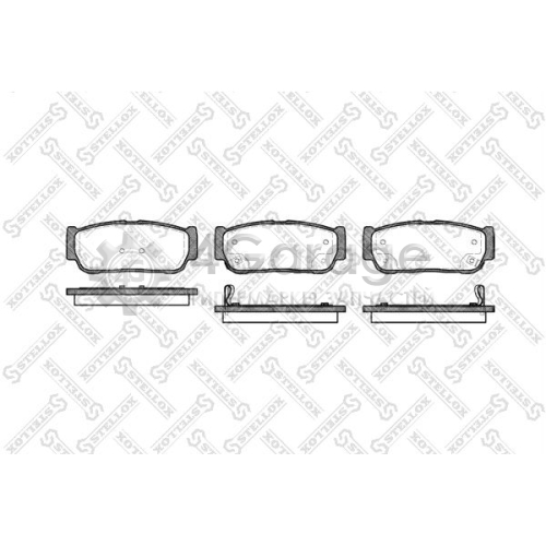 STELLOX 1074002SX Комплект тормозных колодок дисковый тормоз